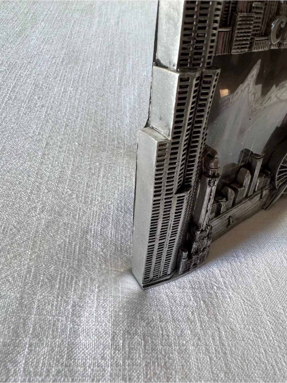 Chicago Skyline 4x6 Pewter Frame